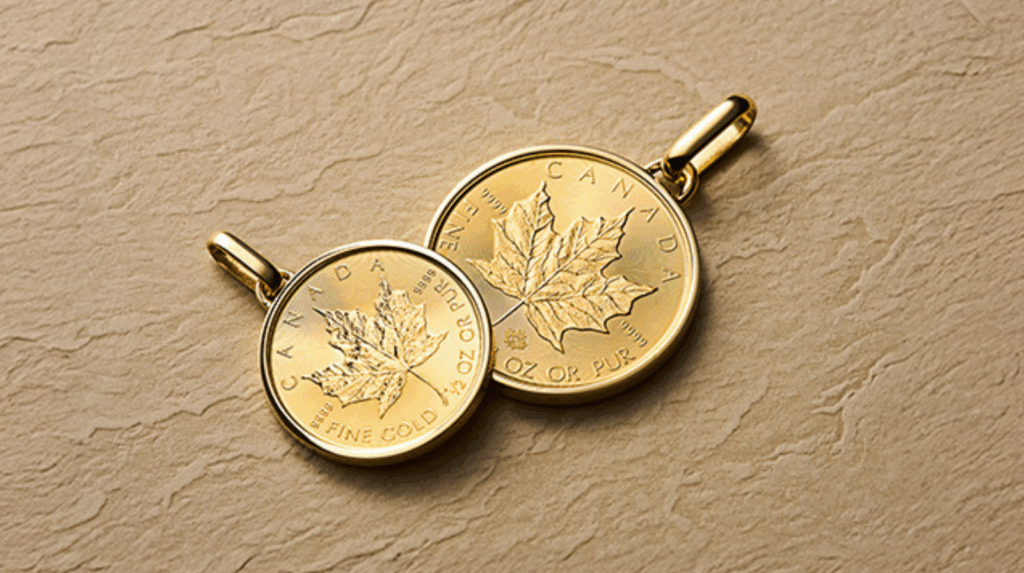 メイプルリーフコインネックレス